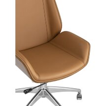 Кресло руководителя TopChairs Crown коричневое