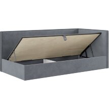 Урбан Диван-кровать 190х80 с ПМ правый Серый, ткань NEO 25