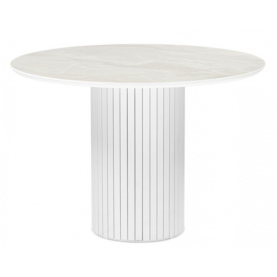 Керамический стол Гравент 110 onyx bianco soft satin / белый 