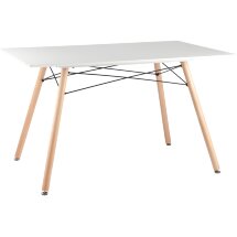 Стол Eames DSW Rectangle белый