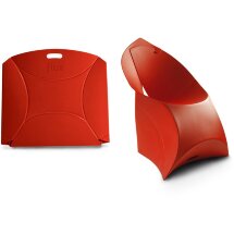 Стул складной пластиковый FLUX CHAIR красный