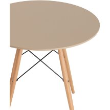 Стол Eames DSW NEW D80 бежевый