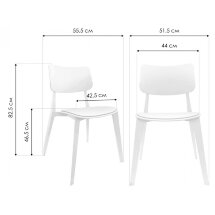 Пластиковый стул SHT-S110-P серый