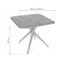 Пластиковый стол SHT-TU30/TT30 83/83 серый