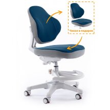 Кресло детское ErgoKids GT Y-405 DB ortopedic - обивка темно-синяя однотонная  одна коробка