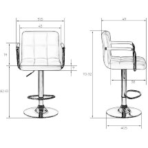 Стул барный 5011-lm белый