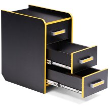 Компьютерный стол Ханна 33х50х60 черная / желтая
