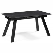 Керамический стол Соммерс 140(180)х80х75 черный мрамор / черный