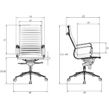 LMR-101F Кресло офисное для руководителя светло коричневое