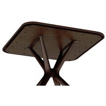 Пластиковый стол SHT-TU30/TT30 83/83 коричневый / коричневый