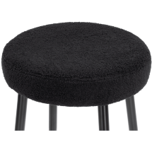 Барный стул Plato black fabric