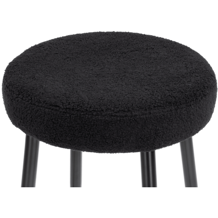 Барный стул Plato black fabric 