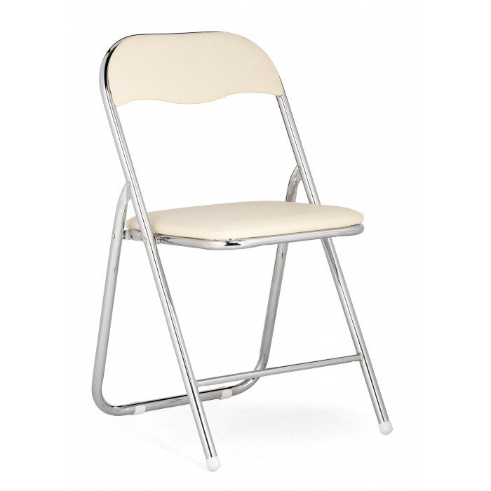 Стул на металлокаркасе Fold 1 складной beige / chrome Стул на металлокаркасе Fold 1 складной beige / chrome