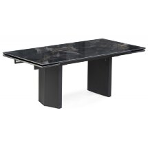 Керамический стол Монерон 200(260)х100х77 black paradise / черный