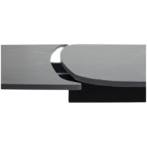 Стол BLANCO 160 MATT BLACK MARBLE SOLID CERAMIC / Орех, ®DISAUR