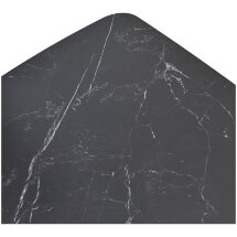 Стол BLANCO 160 MATT BLACK MARBLE SOLID CERAMIC / Орех, ®DISAUR