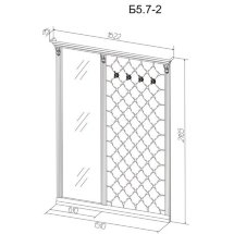 Прихожая с зеркалом Б5.7-2 вешалка