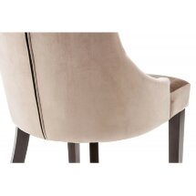 Стул деревянный Elegance dark walnut / fabric beige