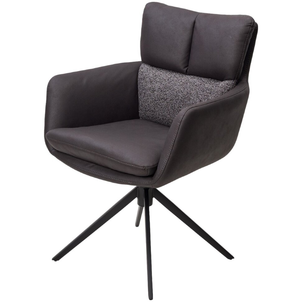 Стул ЛУИС (LUIS) 360 град. поворот, цвет СЕРЫЙ Maison 99# / OTE COBBLE 457 / черный, ®DISAUR Стул ЛУИС (LUIS) 360 град. поворот, цвет СЕРЫЙ Maison 99# / OTE COBBLE 457 / черный, ®DISAUR