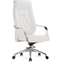 Офисное кресло Sarabi white / satin chrome