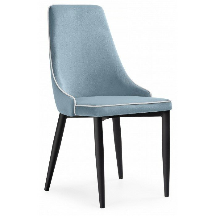 Стул на металлокаркасе Kora 1 light blue / white / black Стул на металлокаркасе Kora 1 light blue / white / black