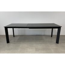 Стол DF208T matte black marble/black 1400(450+450)*900 ЭКСКЛЮЗИВ (Образец из салона)