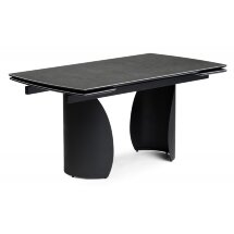 Керамический стол Готланд 160(220)х90х79 ink gray / черный