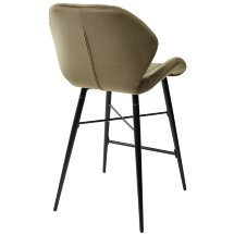 Полубарный стул MARCEL BLUVEL-77 ASH GREEN (H=65cm), велюр М-City