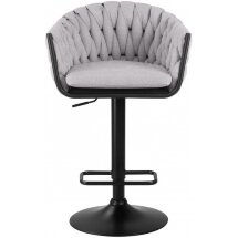 Барный стул 9690-LM Leon серый / черный
