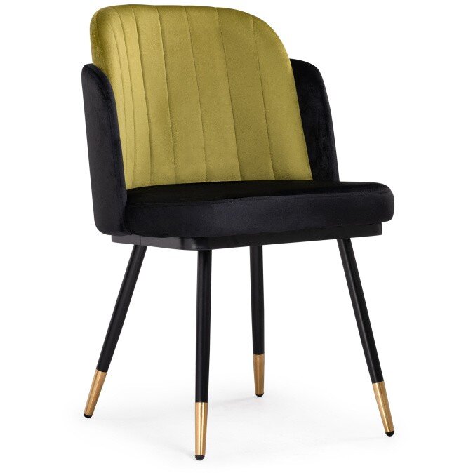 Стул на металлокаркасе Penelopa black / hakki / black / gold Стул на металлокаркасе Penelopa black / hakki / black / gold