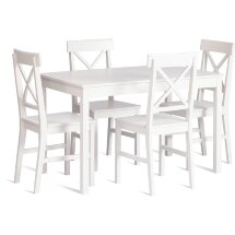 Обеденный комплект Хадсон (стол + 4 стула)/ Hudson Dining Set (mod.0102)