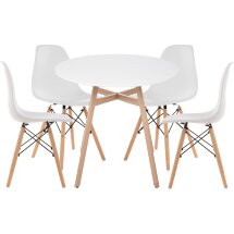 Обеденная группа Гуанора 90 white / wood