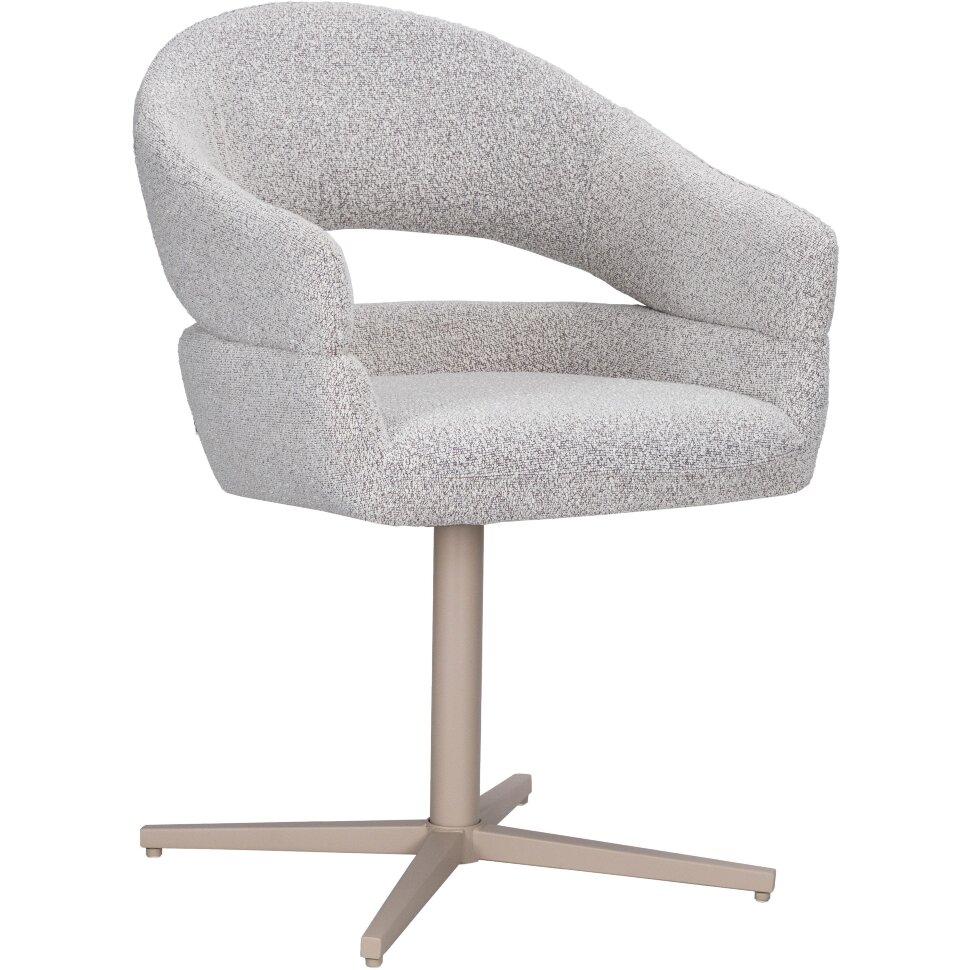 Стул обеденный DOBRIN BOSCO, светло-серый букле (UF995-02), бежевые ножки Стул обеденный DOBRIN BOSCO, светло-серый букле (UF995-02), бежевые ножки