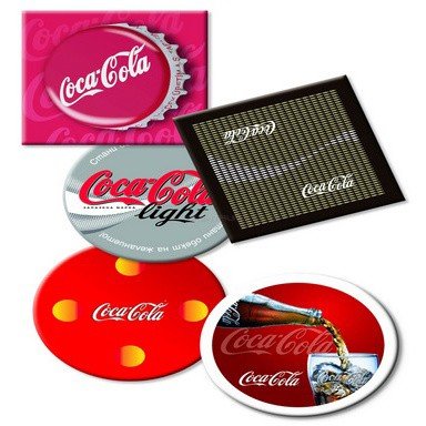 Круглая столешница Werzalit (90 см) Coca Cola Full печать Красный