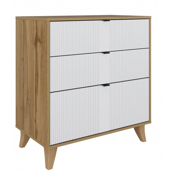 Комод Лорена дуб вотан / белый Комод Лорена дуб вотан / белый
