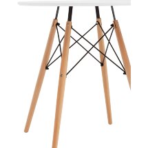 Стол круглый Eames DSW NEW D70 белый