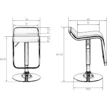 Стул барный Crack 3021-lm белый