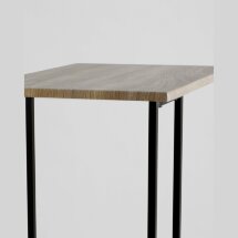 Журнальный столик Stool Group Рози 30х50х74 см, металлический каркас, столешница цвет дерево