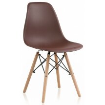 Пластиковый стул Eames PC-015 brown