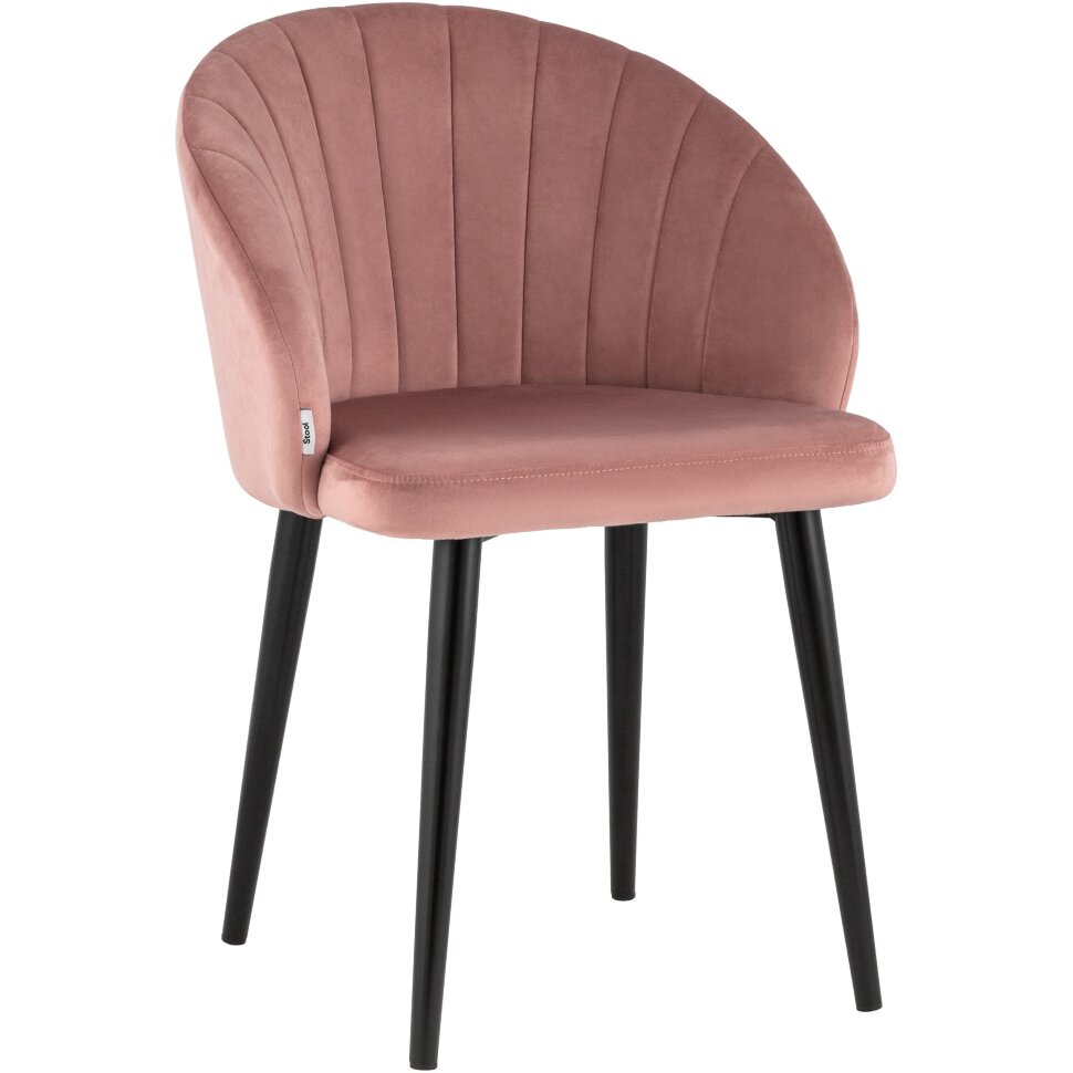 Стул с подлокотниками Брюссель велюр пыльно-розовый Стул с подлокотниками Брюссель велюр пыльно-розовый