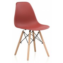 Пластиковый стул Eames PC-015 bordeaux