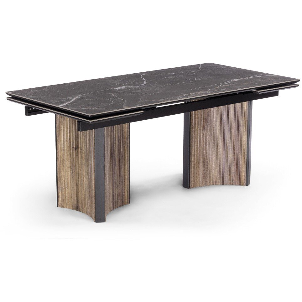 Керамический стол Саливан 180x90 nero marquina / дуб бомонд лофт Керамический стол Саливан 180x90 nero marquina / дуб бомонд лофт