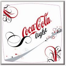 Круглая столешница Werzalit (60 см) coca cola lightl печать