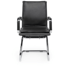 Кресло офисное / Харман CF / (black) хром / черная экокожа