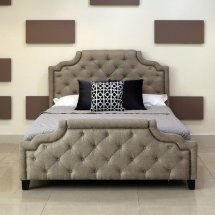 Кровать Marella B595 160*200 бежевый лен