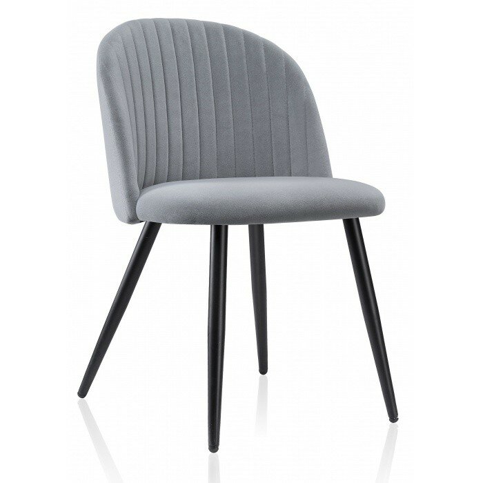 Стул на металлокаркасе Gabi 1 gray / black Стул на металлокаркасе Gabi 1 gray / black