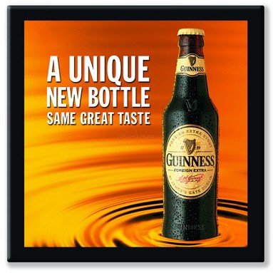 Круглая столешница Werzalit (90 см) Guinness печать 