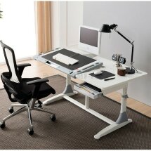 Детская парта Comf-pro King-desk bd368 трансформер белый мат./вставки зеленые