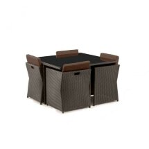 Комплект плетеной мебели T300A/Y300A-W53 Brown 4Pcs