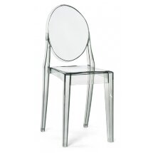 Пластиковый стул Victoria clear gray